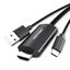 Vention Type-C to HDMI Cable with USB Power Supply 1.5M Black Metal Type Carousel 1