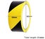 Dolphy Floor Marking Tape Zebra Lines (Pack of 5) - High Visibility Black & Y... Carousel 3