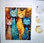 THE CATTAGE-Cute Vibrant Cat Paint By Numbers Mural Perfect For All Ages Carousel 3