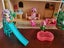 Wooden doll house and a cafe with dolls and accessories Carousel 5
