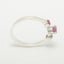 White Gold Natural Ruby Womens Trilogy Ring - Full 14ct Gold UK Hallmark Carousel 4