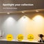 Emitto 3x RGB LED Under Cabinet Puck Lights Remote Control Kitchen Display Lamp Carousel 5