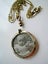 PARDON ME?a $1RES!! ANTIQUE VICTORIAN ROLLED GOLD PHOTO LOCKET on VINTAGE CHAIN Carousel 3