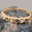 Rose Gold Natural Diamond & Sapphire Womens Eternity Ring - Full 14k UK Hallmark Carousel 5