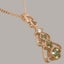 Rose Gold Natural Peridot & Cubic Zirconia Womens Bohemian Pendant & Chain Carousel 3