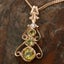 Rose Gold Natural Peridot & Cubic Zirconia Womens Bohemian Pendant & Chain Carousel 4