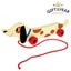 Rex London Charlie the Sausage Wooden Pull Toy Carousel 3