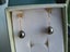 Beautiful Boxed Black Pearl and Diamond Earrings Wear Two Ways Carousel 3
