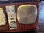Vintage Retro Leather Cased Travel Clock/Radio Carousel 3