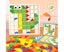 120pcs/set Wooden Mosaic Puzzle Toy, Kids' Wooden 3D Geometric Shape Jigsaw Carousel 1