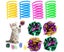14 Pcs Crackle Lightweight Safe Interactive Fun for Play Toys and for Cat S Carousel 6