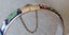 OLD SILVER and ENAMEL EXQUISITELY DESIGNED BANGLE or BRACELET with SAFETY CHAIN Carousel 3