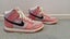 Pink Nike Dunks 'High Hoops' - Women's 8 Carousel 3