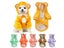 Dog Cat Winter Warm Clothes Cute Plush Coat Hoodies Pet Costume Jacket For Carousel 3