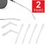 2pairs Silicone Temple End Tip Repairs for Eyeglasses Sunglasses Spectacles G... Carousel 3