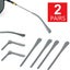 2pairs Silicone Temple End Tip Repairs for Eyeglasses Sunglasses Spectacles G... Carousel 4