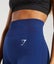 GYMSHARK Size M Vital Seamless 2.0 Shorts Blue Carousel 4