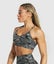 GYMSHARK Size S Legacy Printed Sports Bra light support Grey Carousel 3