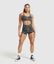 GYMSHARK Size S Legacy Printed Sports Bra light support Grey Carousel 4