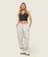 GYMSHARK Size S Phys Ed Logo Sweatpants oversized fit Light Grey Marl Carousel 3