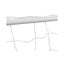 Football Goal With Net 182X61X122 Cm Steel White Carousel 3
