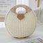 Elosung Boho Circle Straw Bag Stylish Woven Tote With Round Handles Carousel 4