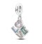 925 Sterling Silver LOVE Charm - Fit's Pandora Bracelet Carousel 1