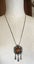 Outstanding VINTAGE Sterling Silver & Amber Pendant Necklace Carousel 18