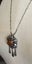 Outstanding VINTAGE Sterling Silver & Amber Pendant Necklace Carousel 19