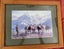VINTAGE PRINT MOUNTED GLASS WOOD FRAME CLYDESDALES MT COOK PETER MORATH Carousel 1