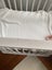 Beautiful white wash wood cot - mini oval size Carousel 6