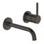 GROHE BRUSHED HARD GRAPHITE SLIDE SHOWER PACKAGE WALL BASIN MIXER Carousel 10