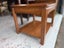 A Vintage Canadian Solid Elmwood Side Table Carousel 9