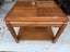 A Vintage Canadian Solid Elmwood Side Table Carousel 14