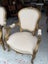 A Quality PAIR Italian Antique Gold Gilt Arm Chairs Carousel 12