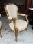 A Quality PAIR Italian Antique Gold Gilt Arm Chairs Carousel 6
