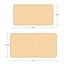 COMFEYA 2 Pack Bath Mat Set - Beige Carousel 2