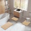 COMFEYA 2 Pack Bath Mat Set - Beige Carousel 4