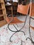 Quality PAIR American Made Wrought Iron Thick Hide Leather Armchairs Carousel 7