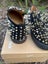 Christian Louboutin Black Suede Spike Loafers Carousel 6