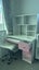 Pink and white children's desk Carousel 1