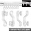 100PCS Curtain Track Gliders Extendable Universal Slider Runners Rail Hooks Carousel 1