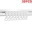 50pcs Curtain Track Gliders Extendable Universal Slider Runners Rail Hooks Carousel 13