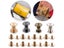20Pcs(10Sets) Leather Craft Solid Nail Bolt Bookkeeping Round Head Screws Strap Carousel 3
