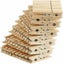 Pack of 60 Solid Wooden Clothes Pegs Clips Washing Line Airer Rotary Dry Laundry Carousel 1