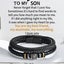 To My Son ' Love You Forever ' Leather Braided Bracelet Wristband J3 Gift C T0U2 Carousel 5