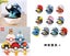 Unique Poke'mon Picachu Pokeball Compatible Mini Nano Blocks Toy Gift Carousel 4