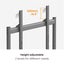 Brateck TTF15-68FW 50-86" Heavy-Duty Studio TV Cart/Trolley. Supports up to Carousel 4