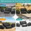 4Pc Waterproof Patio Furniture Set Heavy Duty Carousel 4