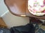 TEA TROLLEY .DROP LEAF .PIECRUST EDGE . ON CASTERS.1 DRAWER Carousel 3